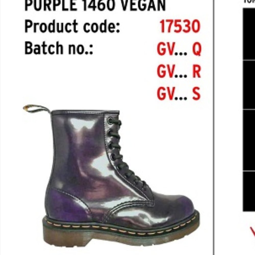 Dr Martens VEGAN RECALL  INFO on What to do! - Picture 5 of 7